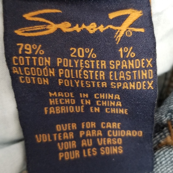 NWT Seven7 Dark Wash Lowrise Flare Jeans Size 31 - Picture 7 of 7